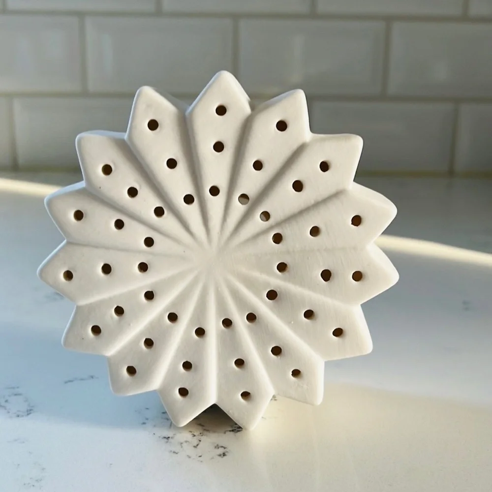 Crate&Barrel Small White Light Up Snowflake